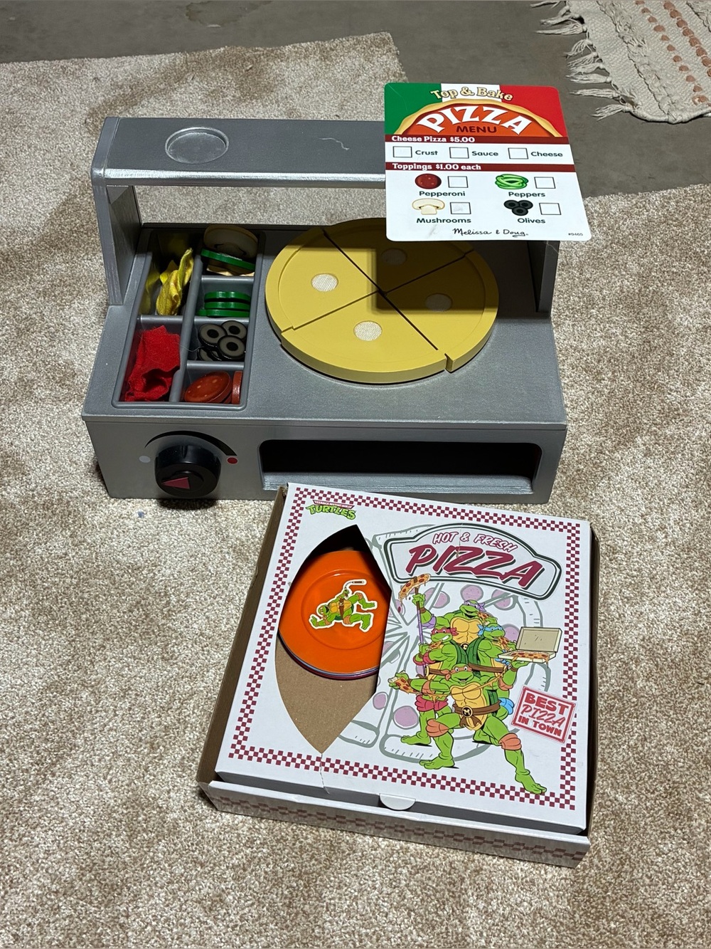 Melissa & Doug & Ninja Turtles Pizza Play Sets